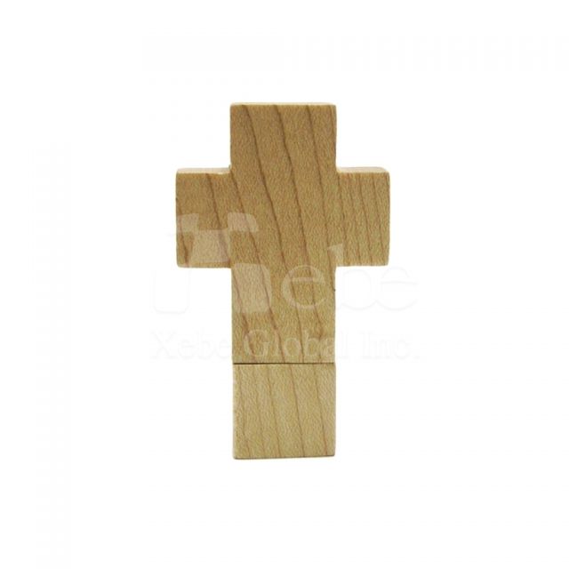 木頭十字架usb