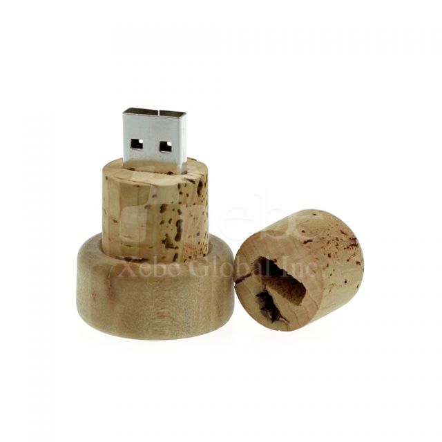 軟木塞wood usb手指創意禮物