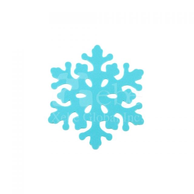 雪花造型杯墊