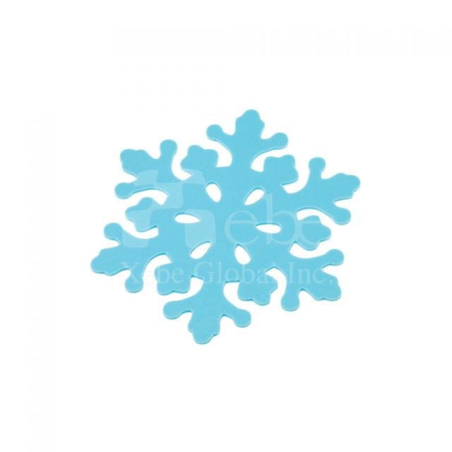 雪花造型杯墊