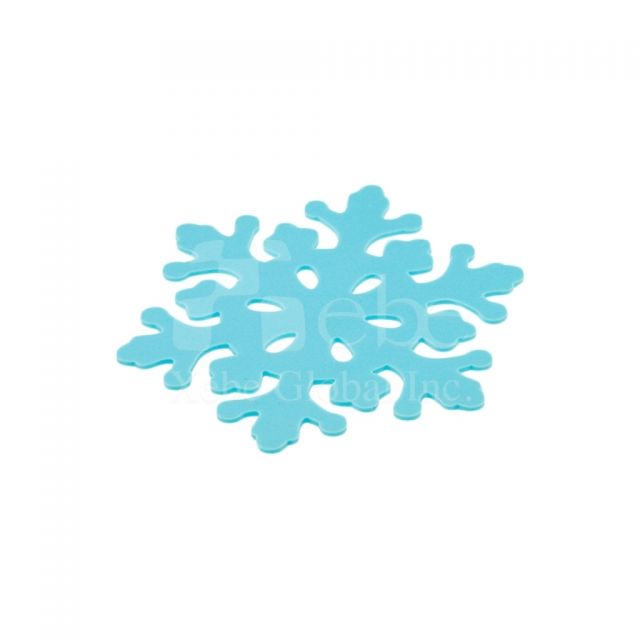 雪花造型杯墊