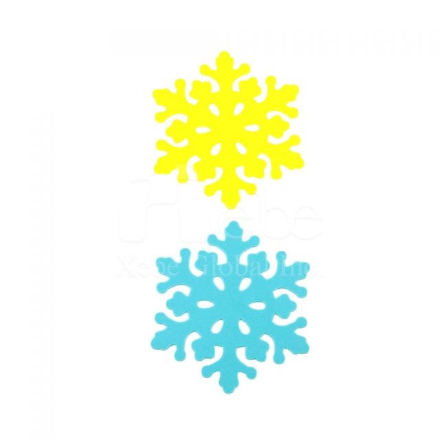 雪花造型杯墊