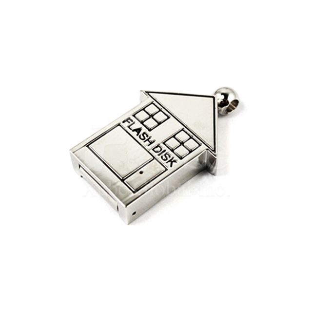 房子造型金屬USB手指