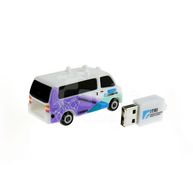 企業LOGO繽紛自動駕駛車USB手指