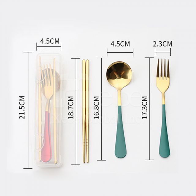 410不銹鋼撞色環保餐具組