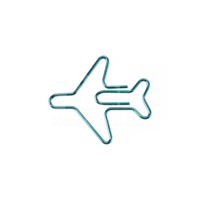 藍色小飛機造型萬字夾