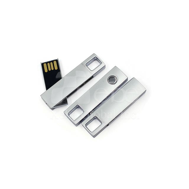 銀白金屬光澤USB手指