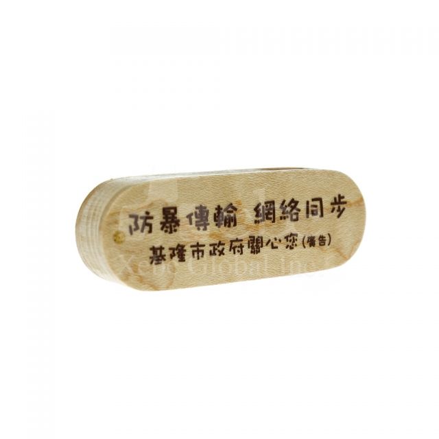旋轉木頭USB手指訂造