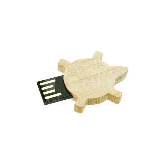 烏龜造型木頭USB手指