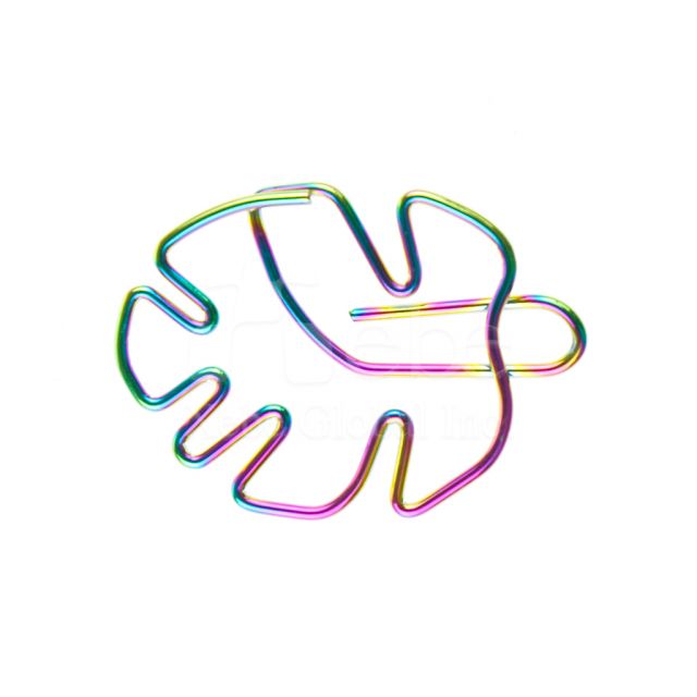炫彩葉子造型萬字夾