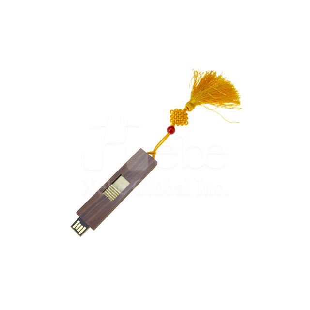 中式屏風造型木頭USB手指