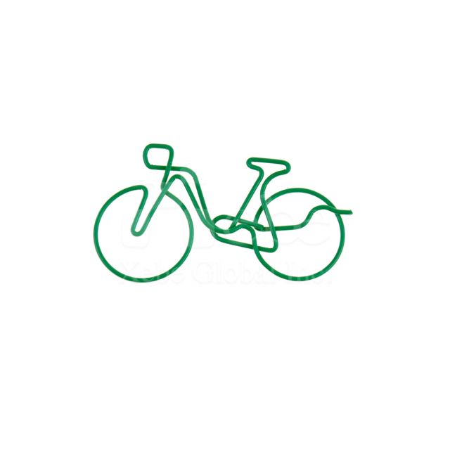 城市腳踏車造型萬字夾