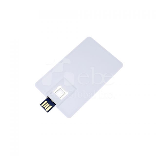 卡片式簡約白OTG USB手指