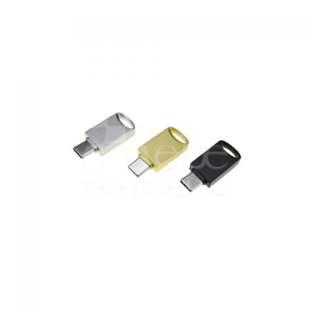 金黃色小型OTG USB手指