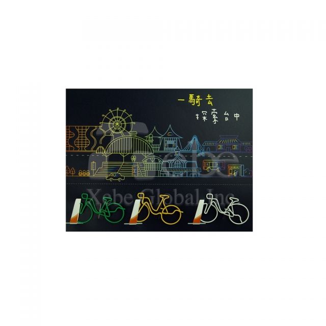 訂造腳踏車造型萬字夾
