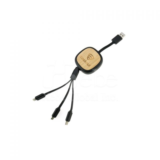 三合一訂造USB叉電線