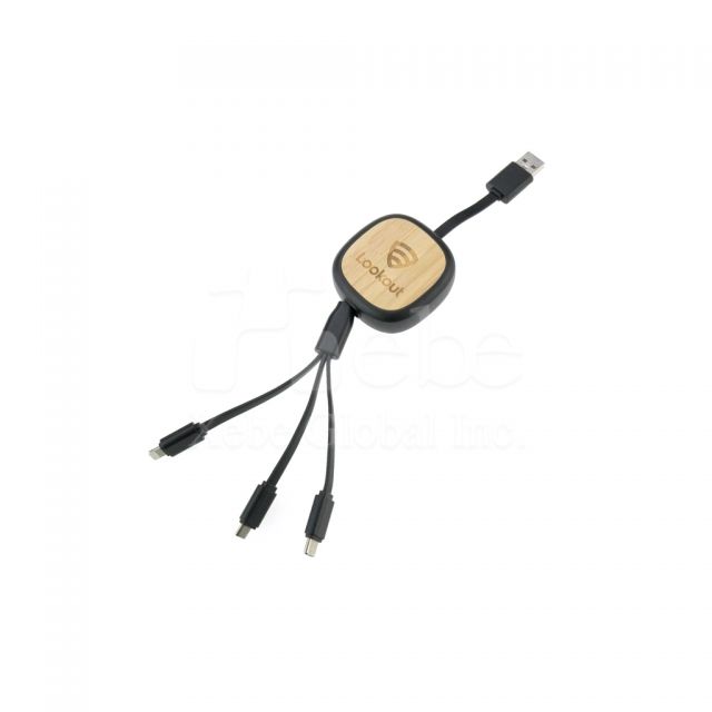 三合一訂造USB叉電線