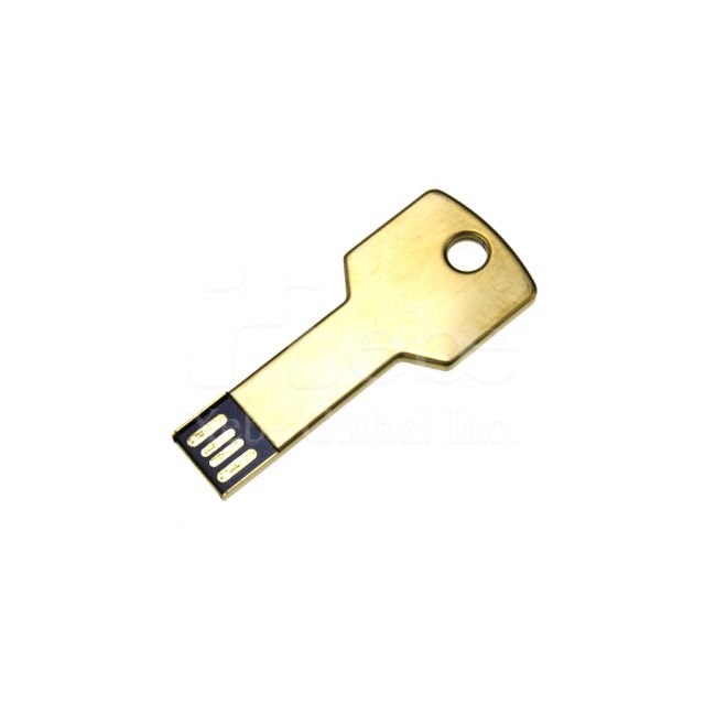 金色鑰匙金屬USB手指
