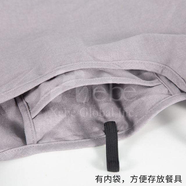 奶灰色可折疊購物袋