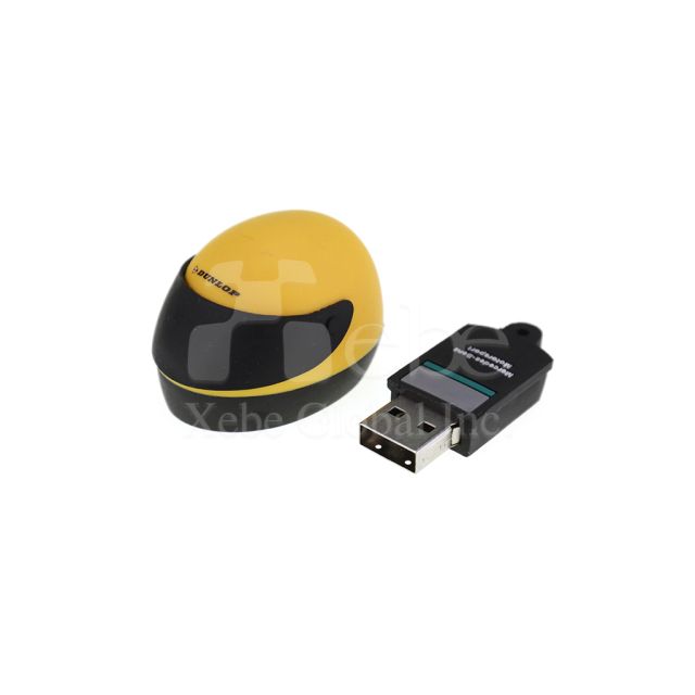 橙黃安全帽造型USB手指