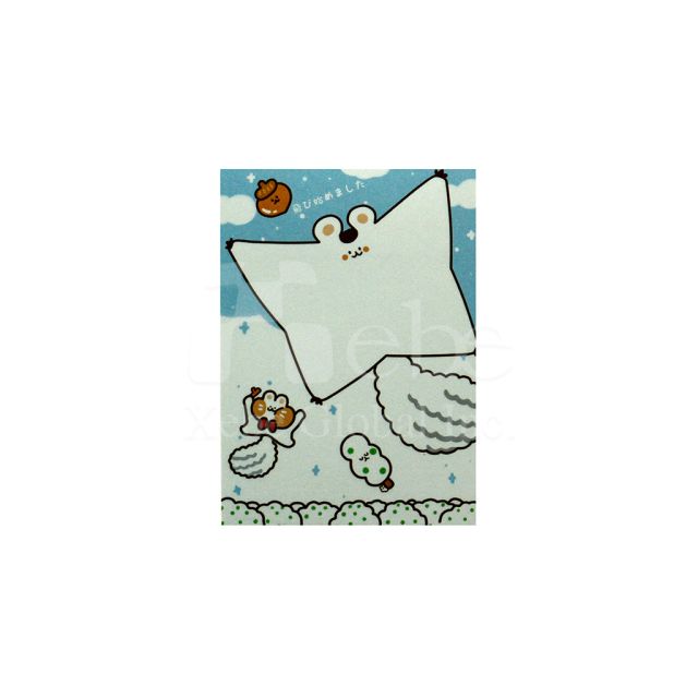 飛鼠插圖memo紙 動物圖案memo紙