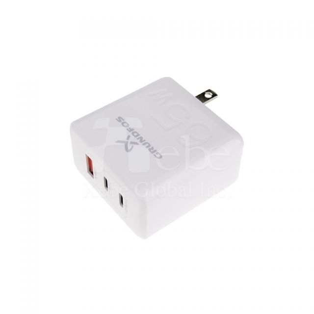 訂造快充叉電器 65W三孔USB charger