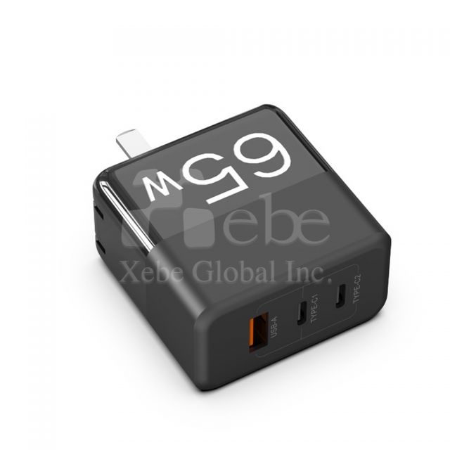 訂造快充叉電器 65W三孔USB charger