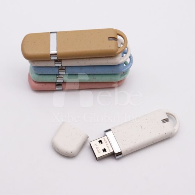 環保麥秸稈禮品USB手指