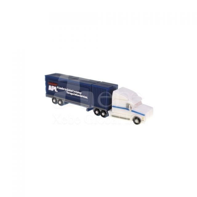 藍色貨櫃車造型USB手指