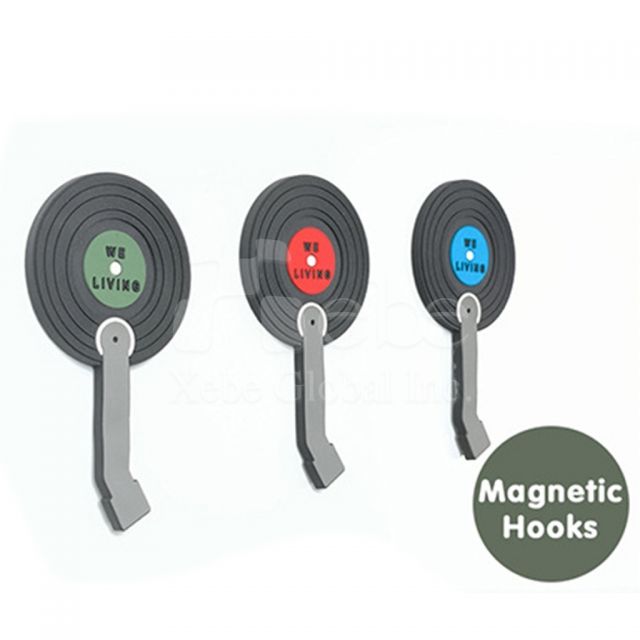 復古唱片造型掛勾磁石