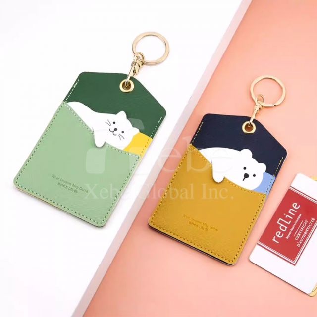 可愛青蛙造型卡片套