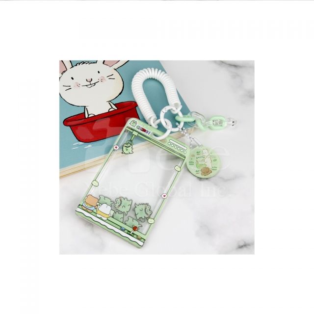 青蛙造型搖搖樂卡片套 創意卡通識別證