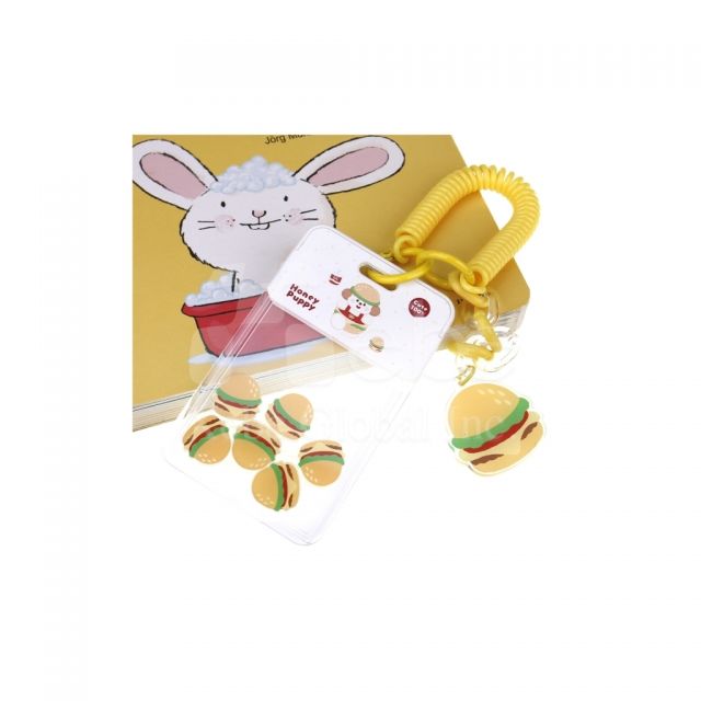 漢堡造型搖搖樂卡套