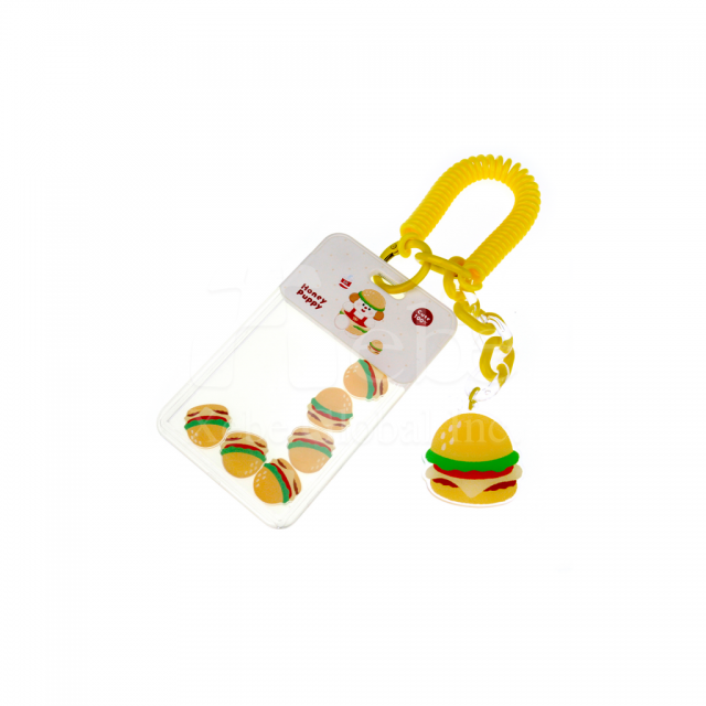 漢堡造型搖搖樂卡套