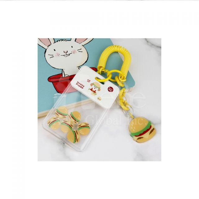 漢堡造型搖搖樂卡套