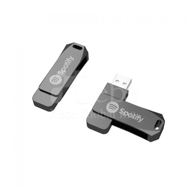 時尚旋轉金屬USB手指