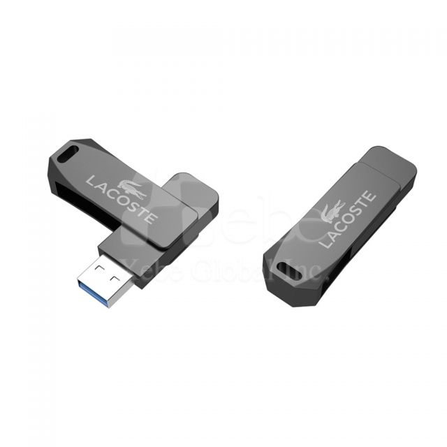 時尚旋轉金屬USB手指