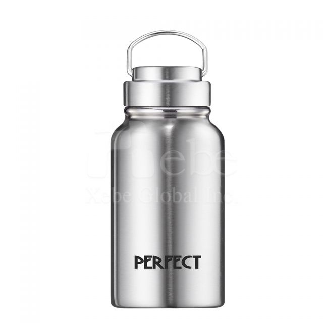 銀色不鏽鋼陶瓷保溫杯