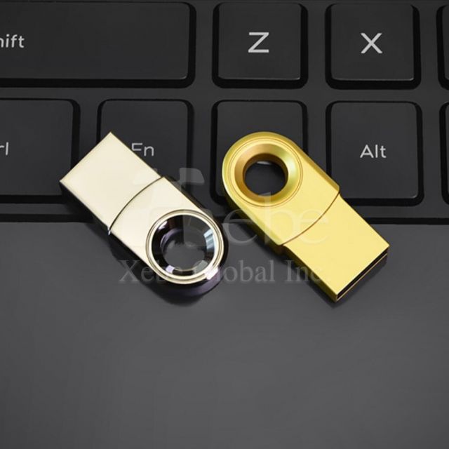 金色圓圈迷你USB手指