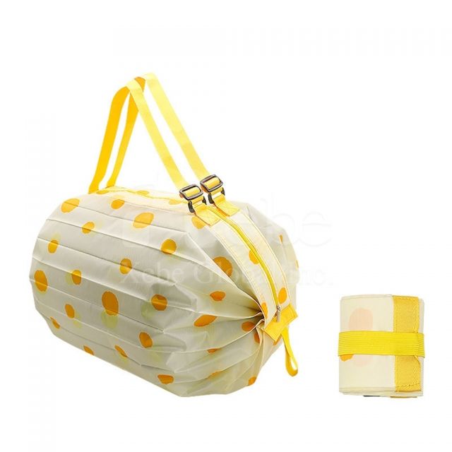 黃色點點大容量環保袋