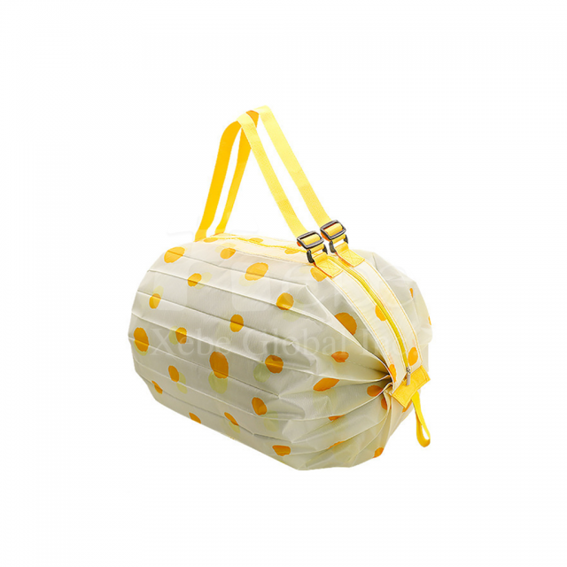 黃色點點大容量環保袋