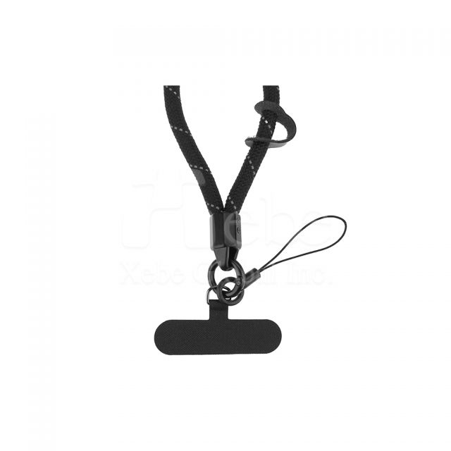 灰色訂造手機腕繩